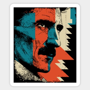 Nikola Tesla The Futurist Inventor | Electrical Engineer Gift Magnet